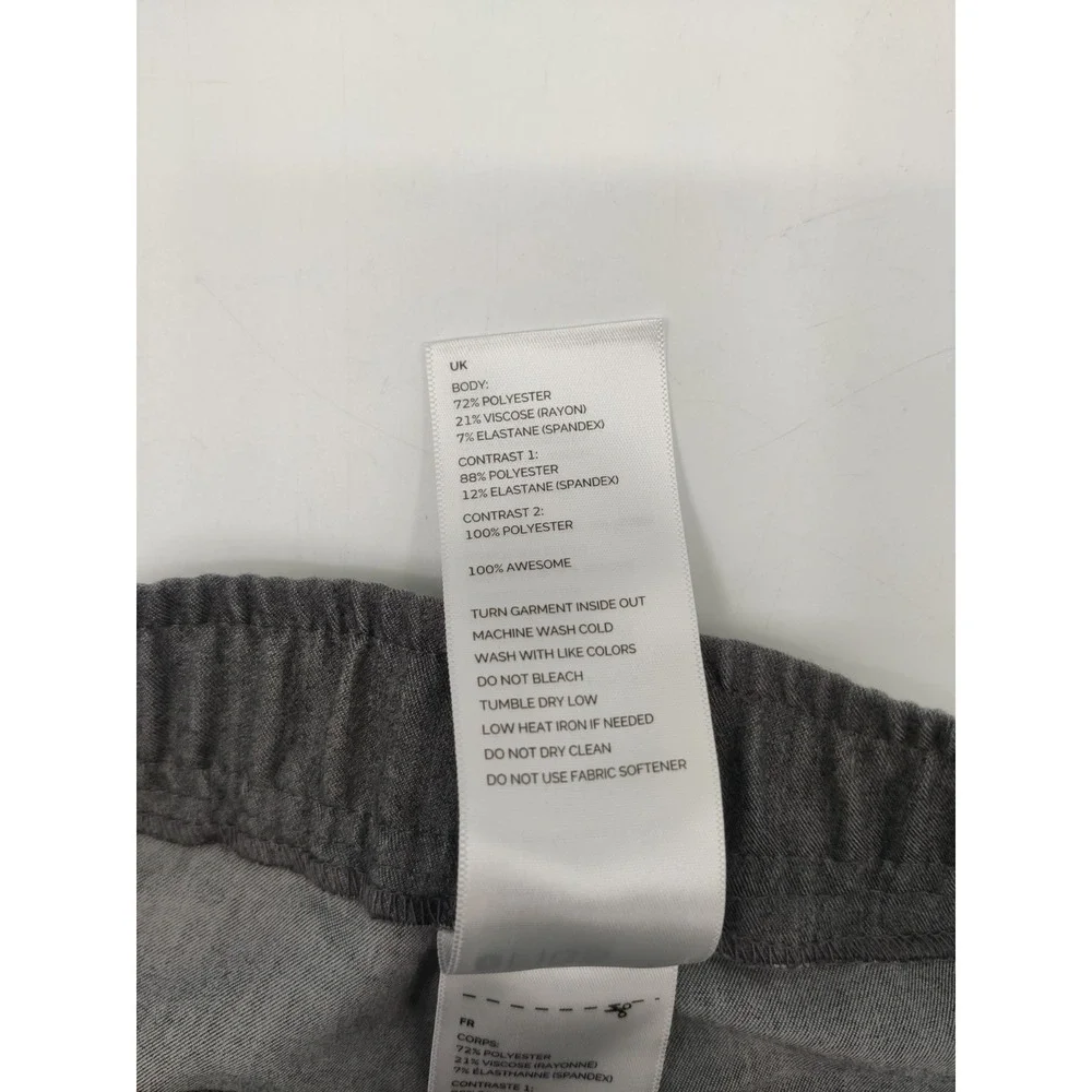 FIGS Tansen Jogger Scrub Pants Men's Medium Graphite Gray Drawstring